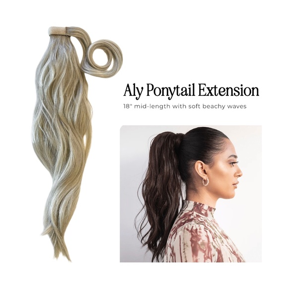 *Never Worn* INH Ponytail Extensions x2: Jordynn & Aly, 18" Sandy Blonde - Picture 4 of 9